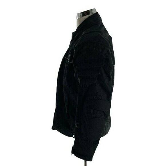 Bilt Mens BLM3 Blaze Mesh Black Padded Full Zip Biker Motorcycle Jacket Size XL - Picture 2 of 12